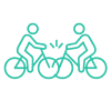 Incidente stradale tra due ciclisti